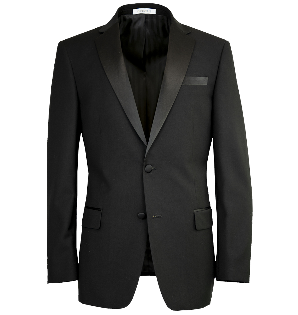 Cornelli Luxury 2 Piece Tuxedo Modern Fit Black