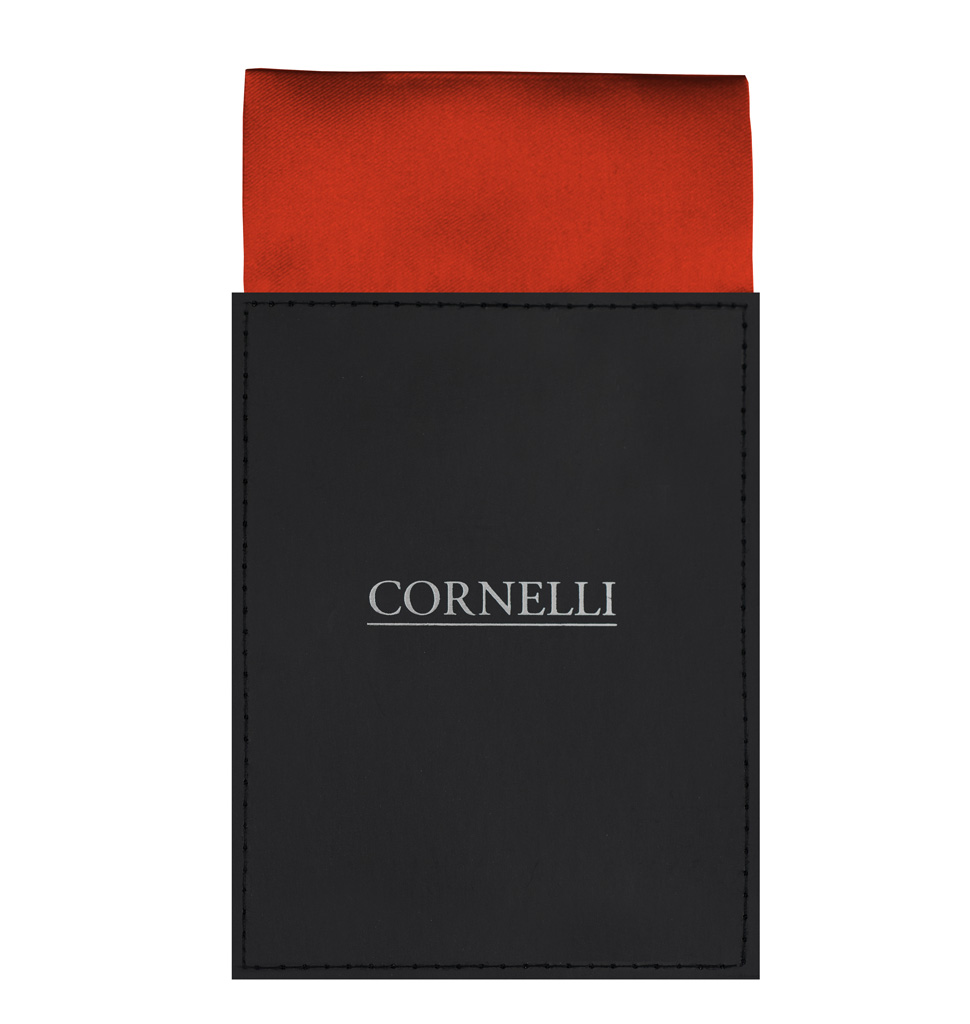 Solid Pocket Card Straight Edge Coral Red APC10O