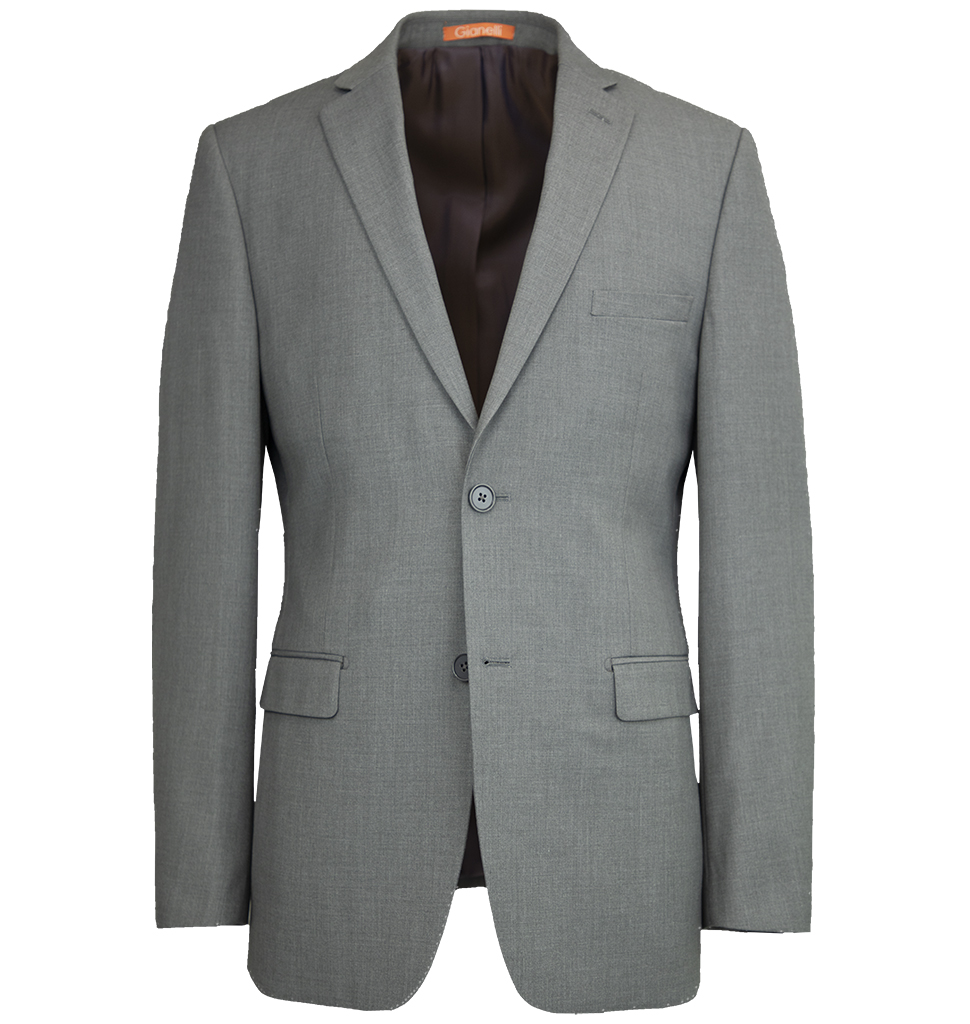 Gianelli Luxury 2 Piece Suit Modern Fit Light Grey