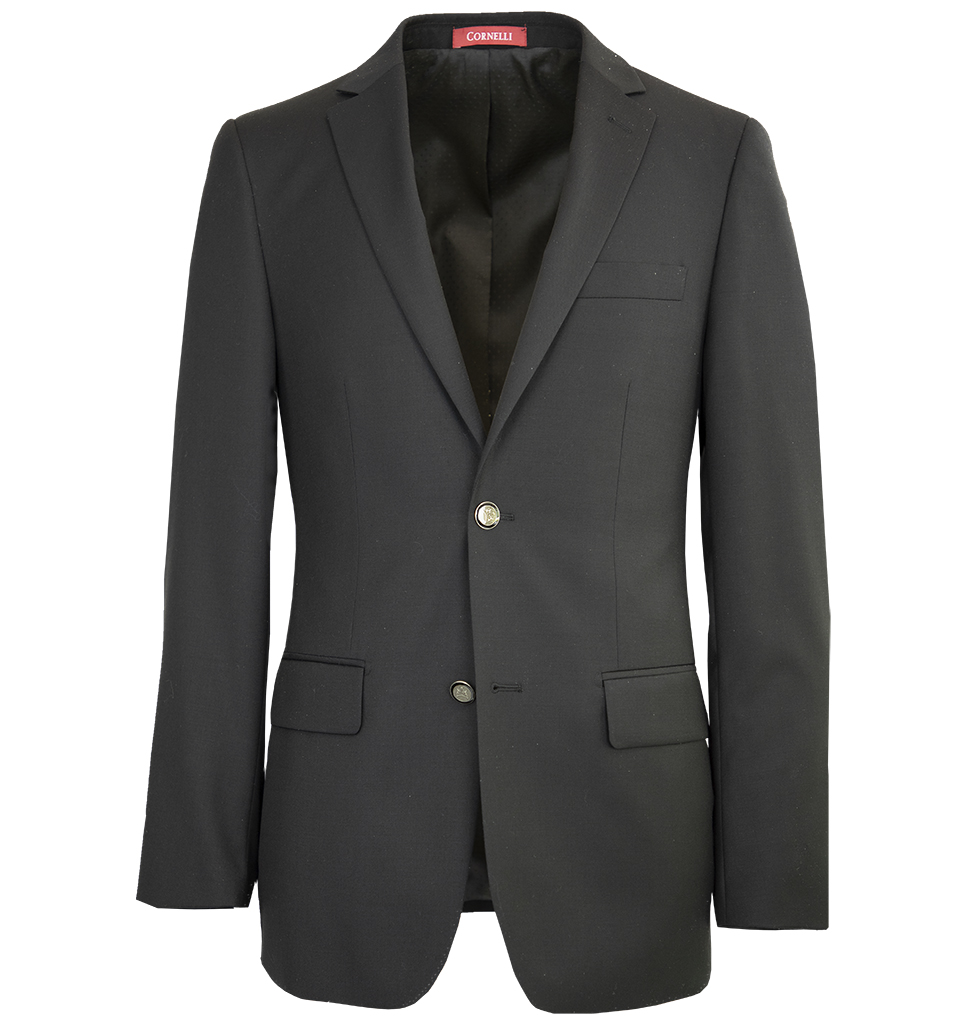 Cornelli Luxury Wool Blazer Classic Fit Black