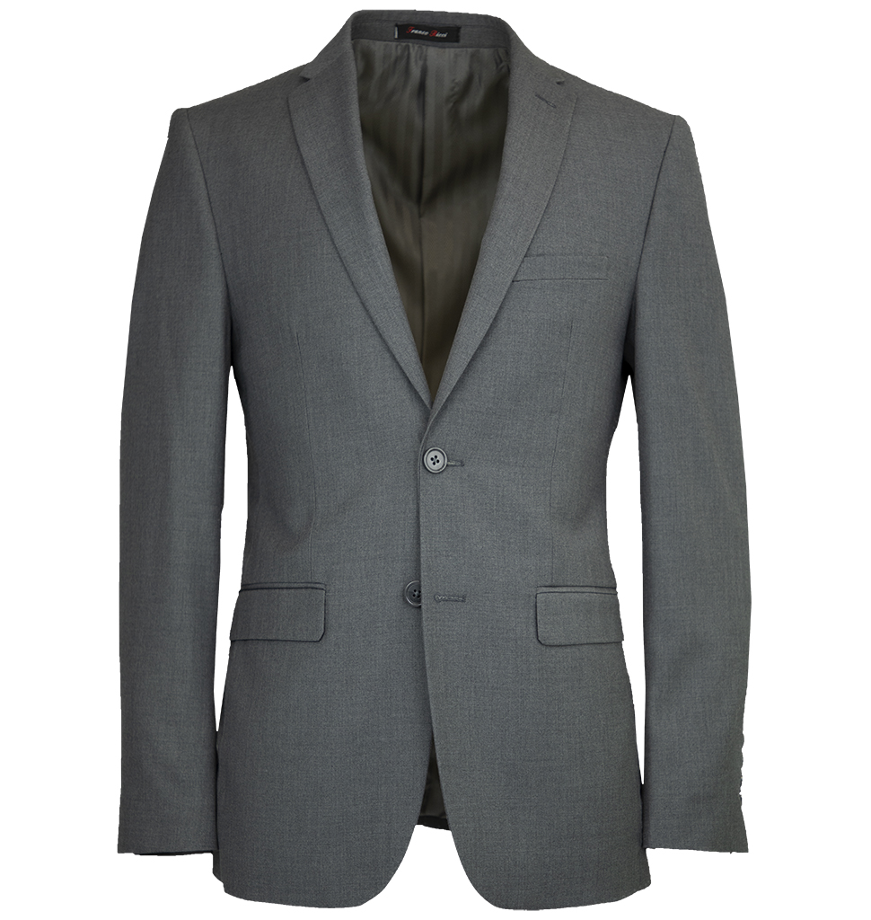 Franco Ricci Luxury 2 Piece Suit Modern Fit Medium Grey