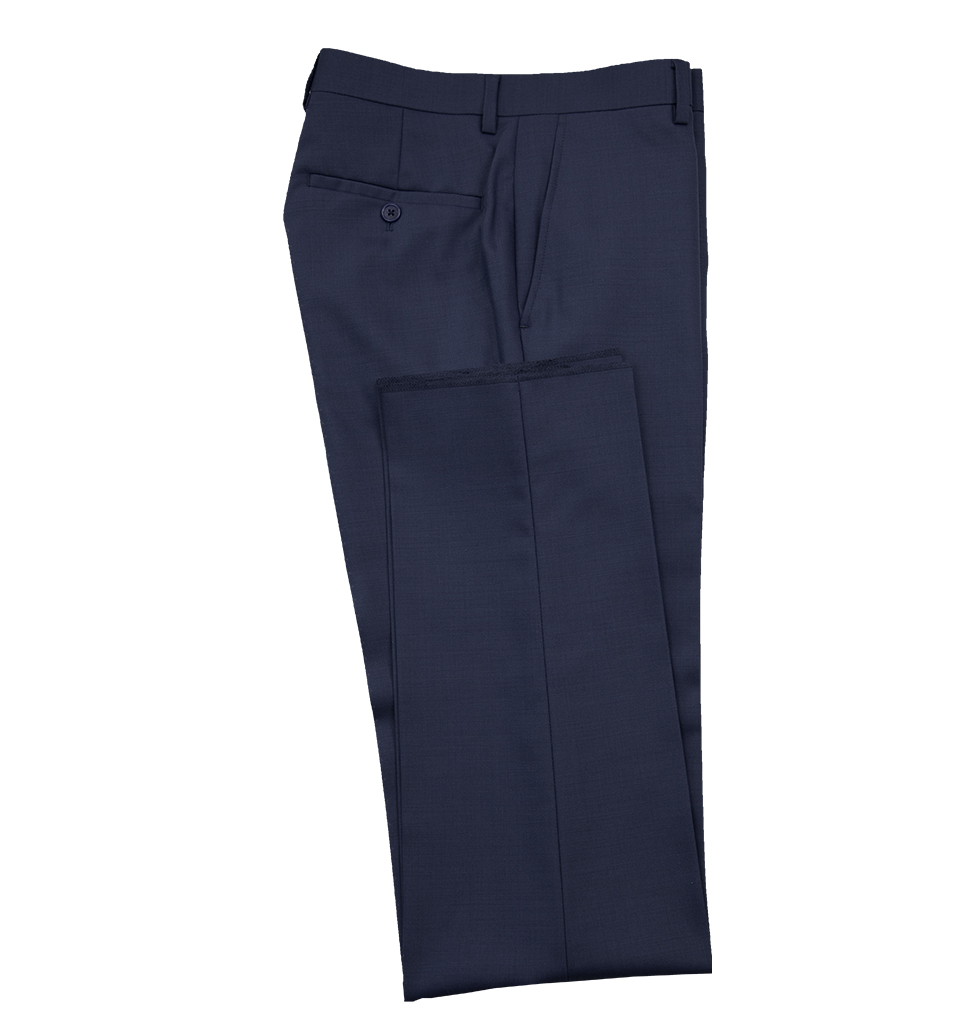 Cornelli Luxury Cashmere Blend Slacks Modern Fit Navy