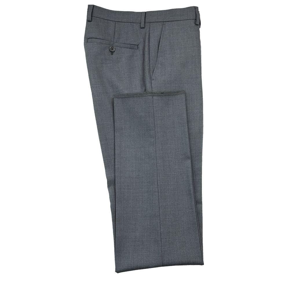 Cornelli Luxury Cashmere Blend Slacks Modern Fit Medium Grey