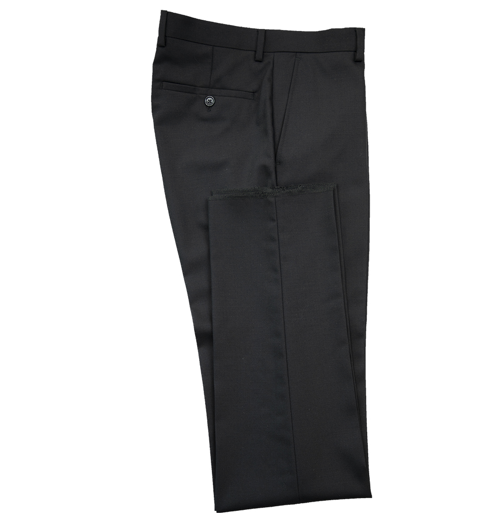 Cornelli Luxury Cashmere Blend Slacks Modern Fit Black