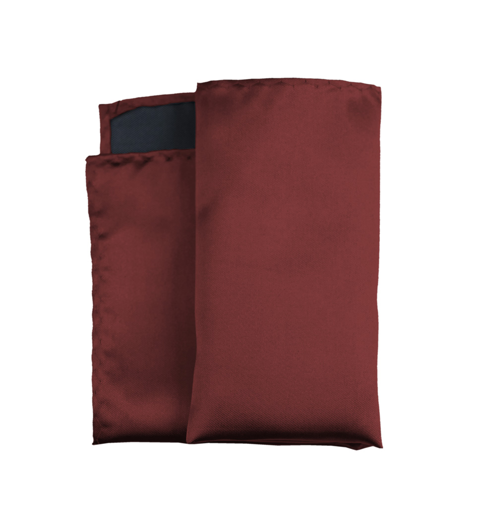 Solid Handkerchief Burgundy AYC15MM