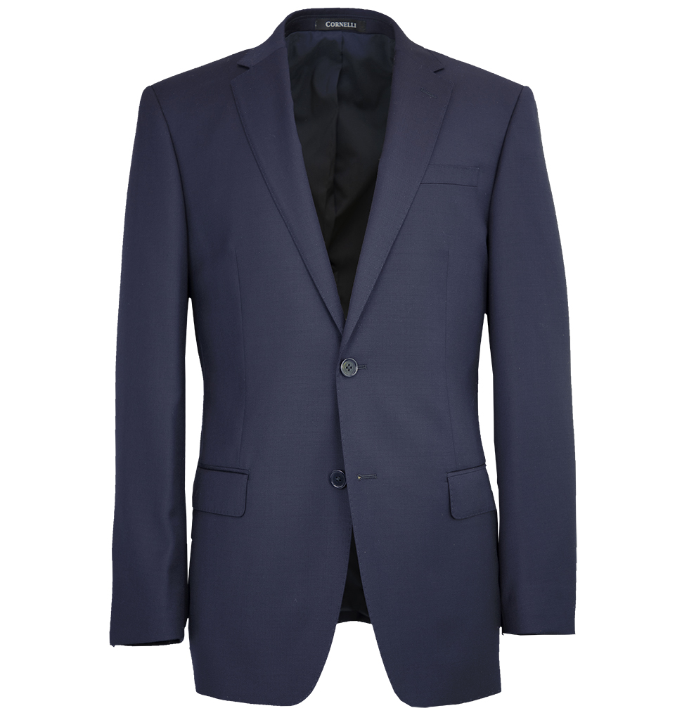 Cornelli Cashmere Blend 2 Piece Suit Modern Fit Navy