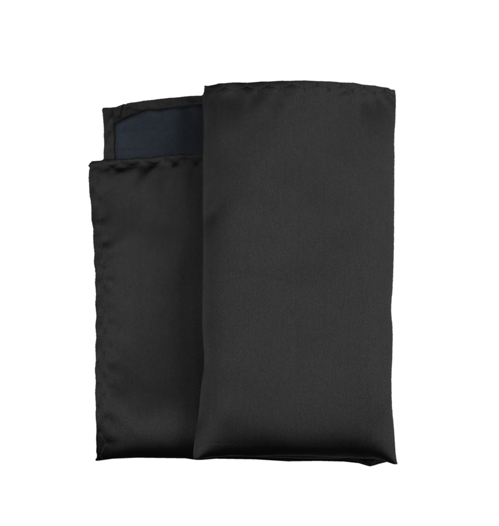 Solid Handkerchief Black Ayc15B