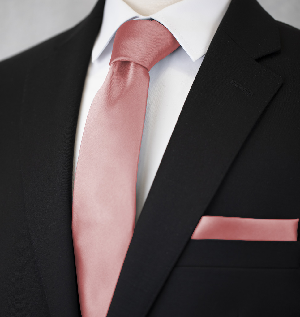 Solid Tie and Handkerchief Set Ballet