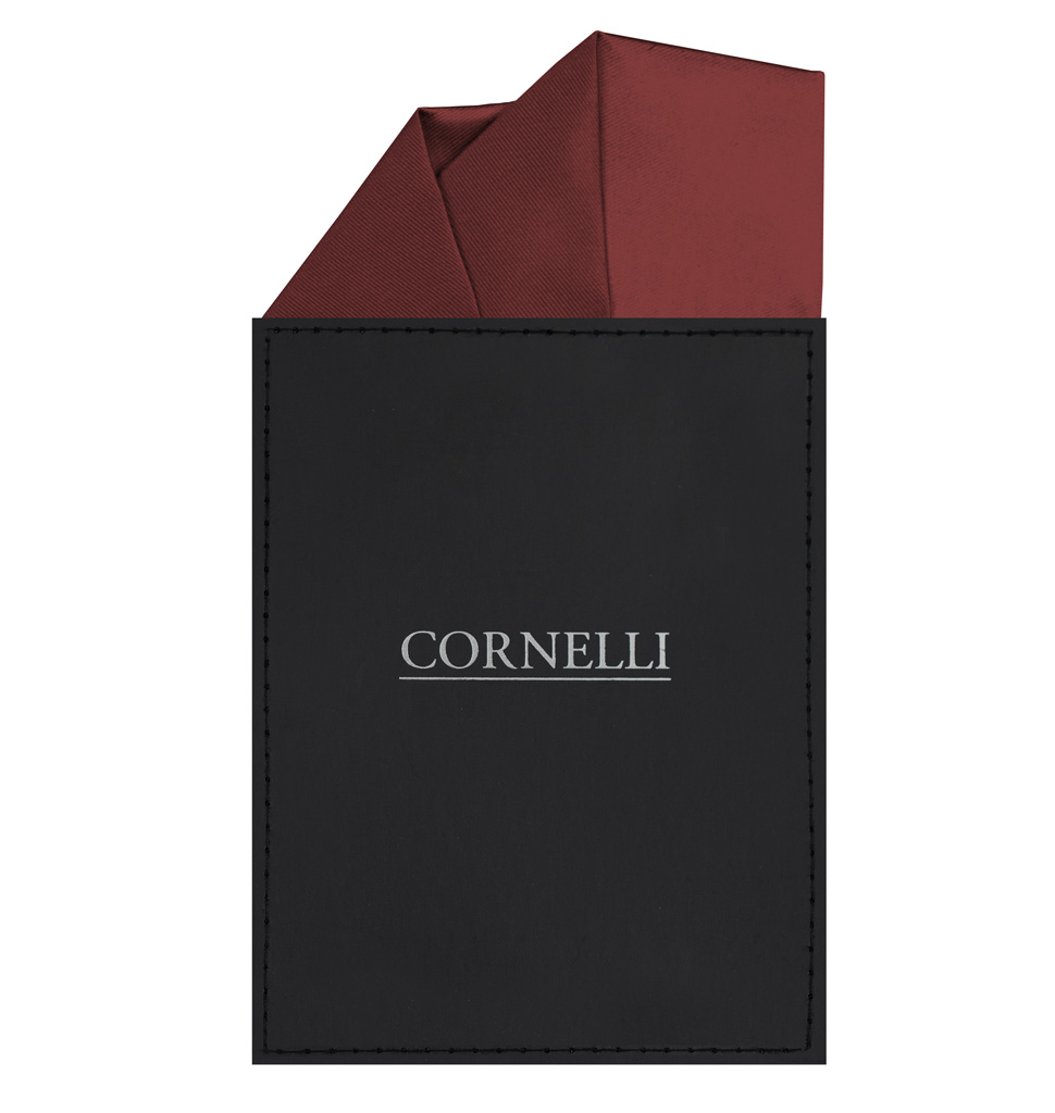 Solid Pocket Card Double Layered Burgundy APC12MM