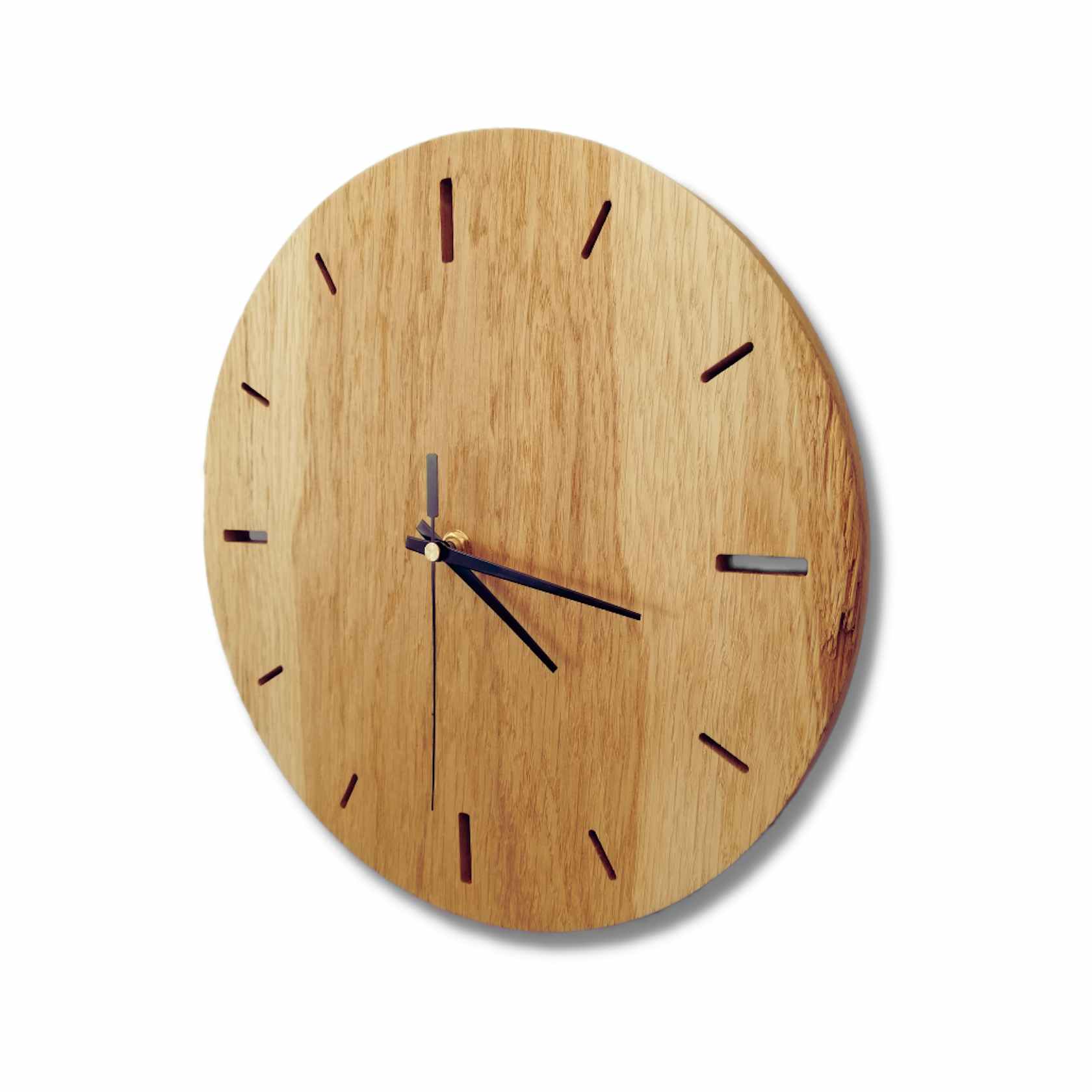 Wall Clock Round - Oak