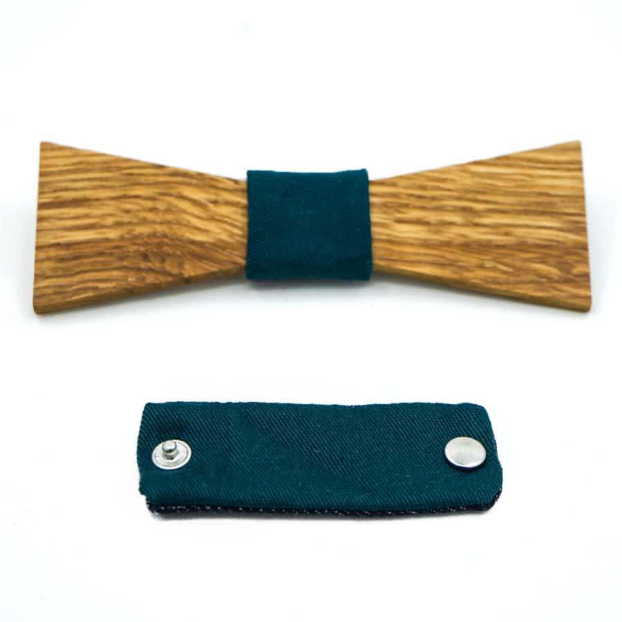 PATCH WOODEN BOW TIE