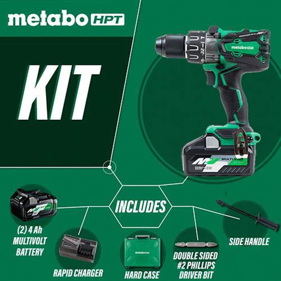 METABO - HPT Metabo-HPT - 36V MV Brushless 1/2 Hammer Drill KIT