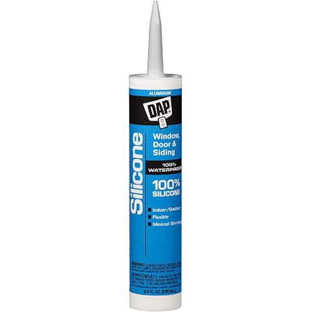 Busters Industrial 9.8 oz Aluminum Silicone Rubber Window, Door and Siding Sealant