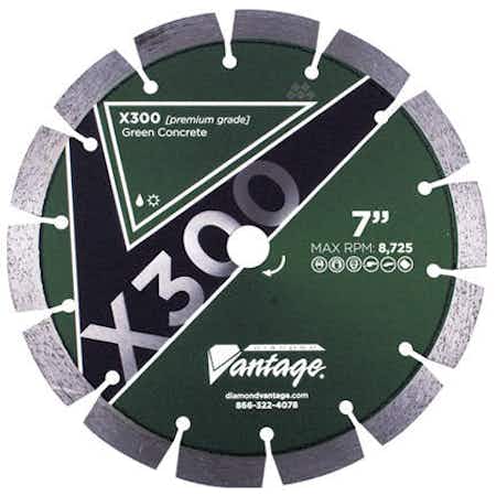 Diamond Vantage X300 green concrete SUPREME BLADE, 8
