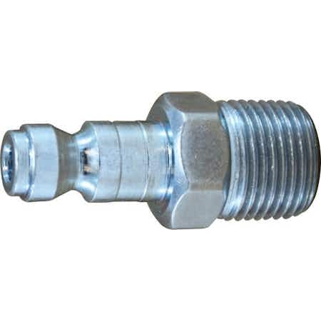 Midland Industries Steel Automotive Style 3/8 Nipple Plug 1/4 Male - 5pk