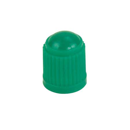 31 Inc Green Plastic Valve Cap- 100pk