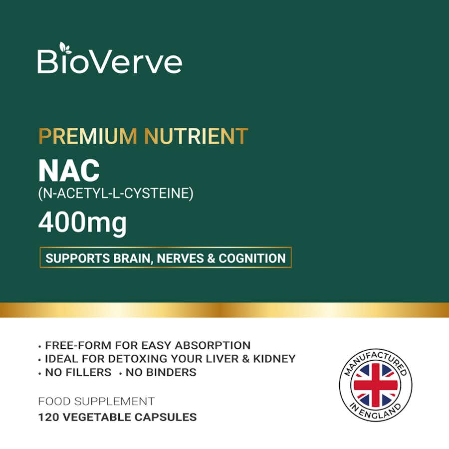 NAC (N-Acetyl-L-Cysteine)   400mg front label