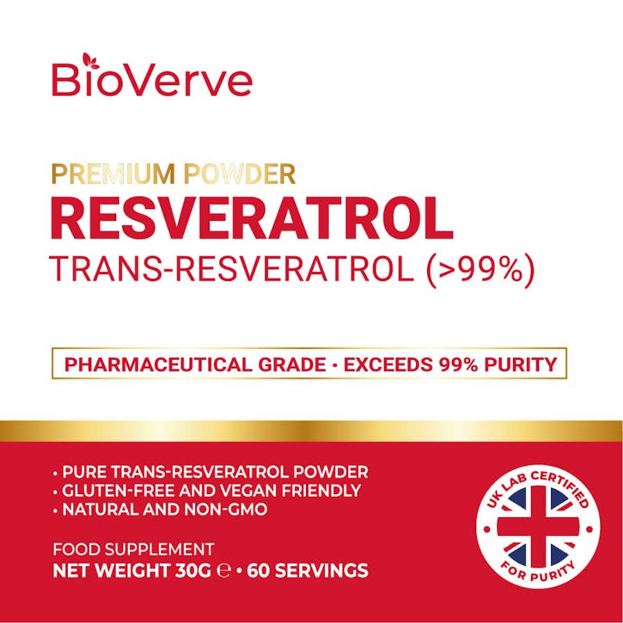 Resveratrol 30g Front Package Description