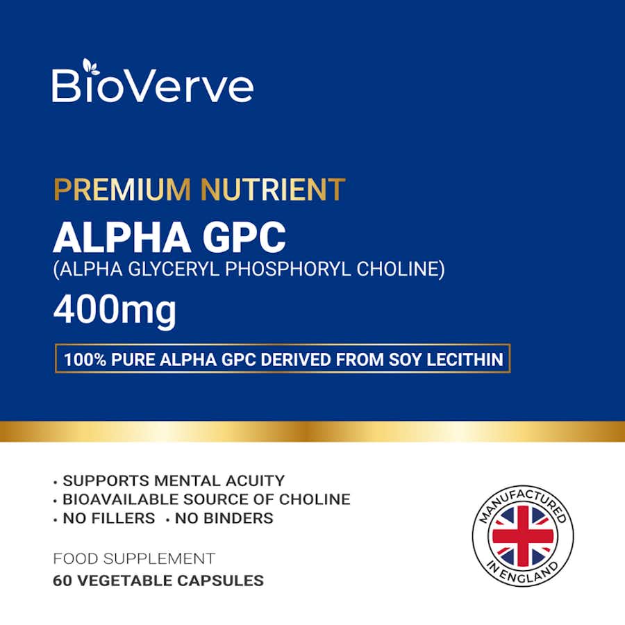 Alpha GPC 400mg front label