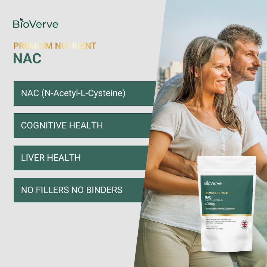 NAC (N-Acetyl-L-Cysteine)  400mg Highlights