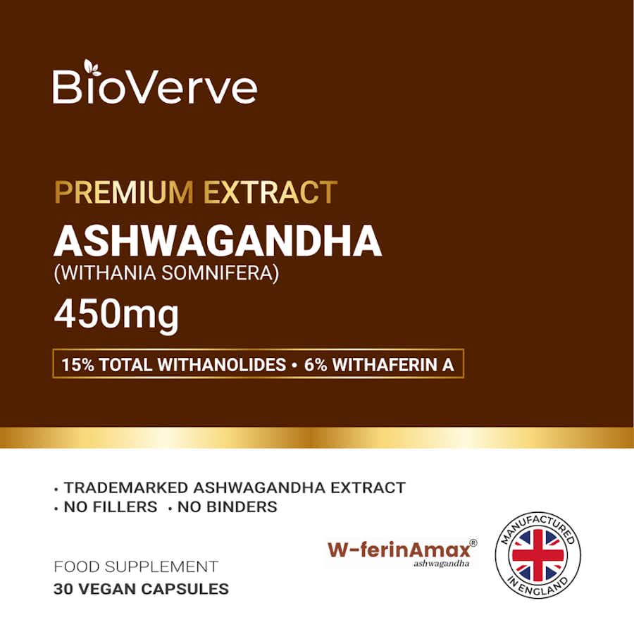 W-ferinAmax Ashwagandha 450mg 15% Withanolides 6%Withaferin A front label