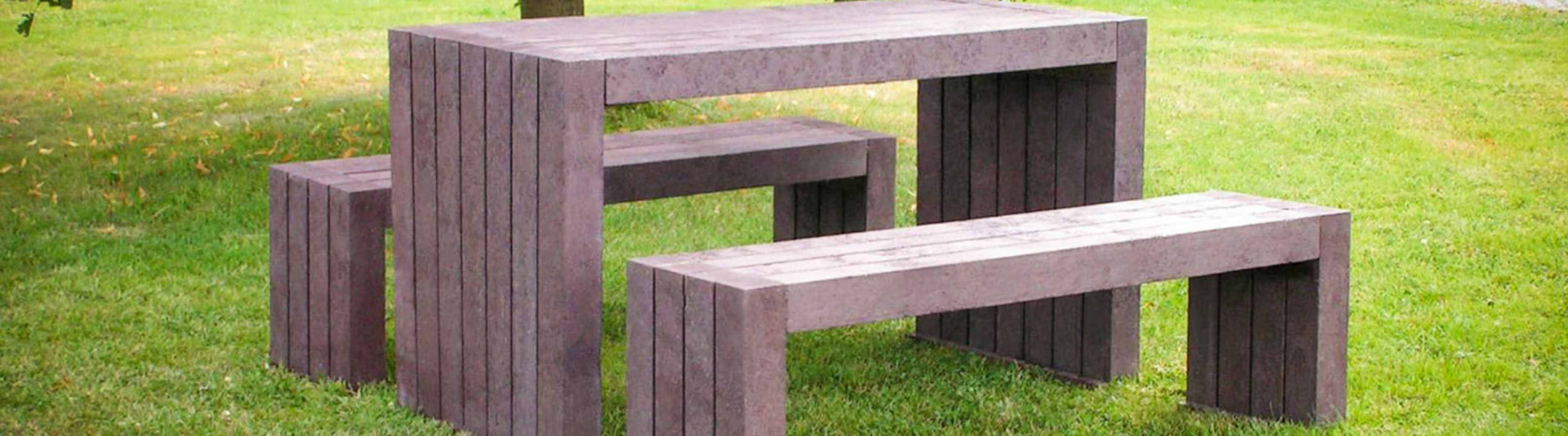 Benches and table - park furniture