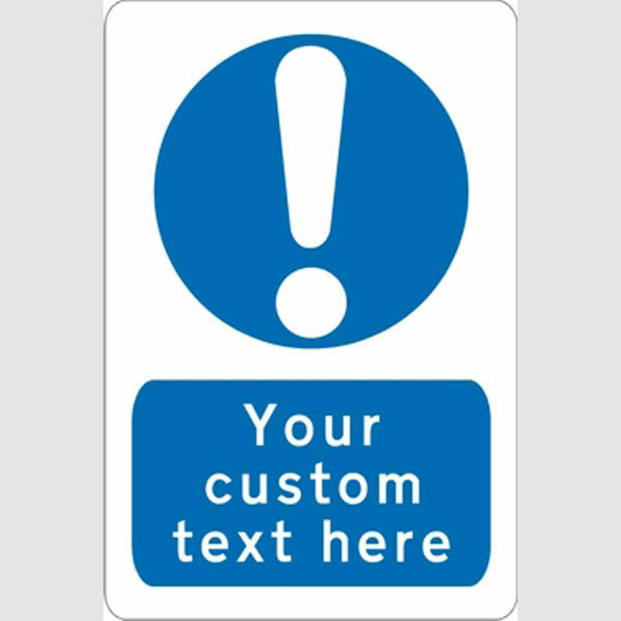 Mandatory Safety Sign - Custom Text-10