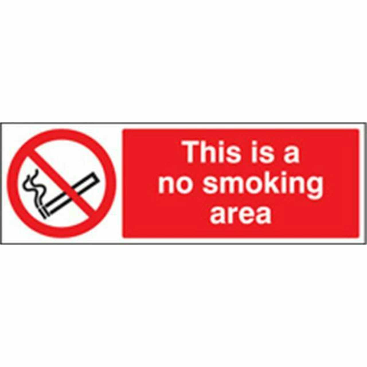 This Is A No Smoking Area Safety Sign-10