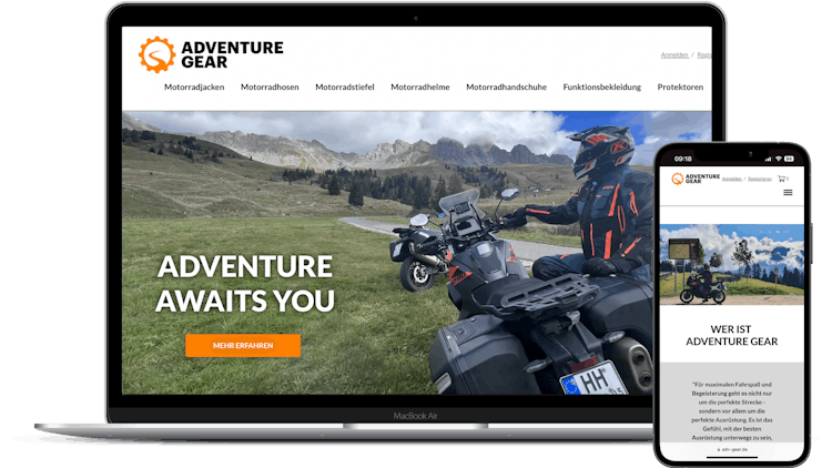 Styla Frontend - Adventure Gear Store Preview
