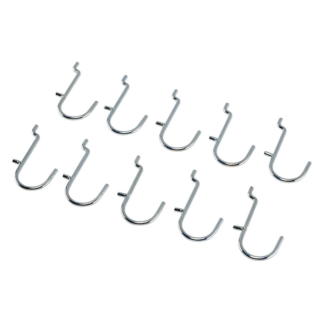 Metal J-Hooks for Back Panel/Pegboard (Pack of 10) - 10218_1.jpg