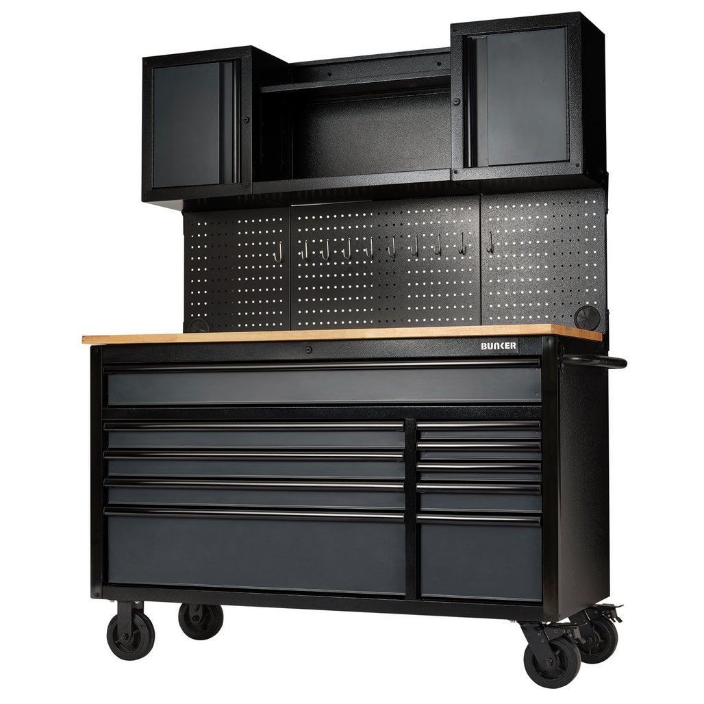 BUNKER 10 Drawer Roller Workstation with Workbench, 56\x22 - 08242_1.jpg