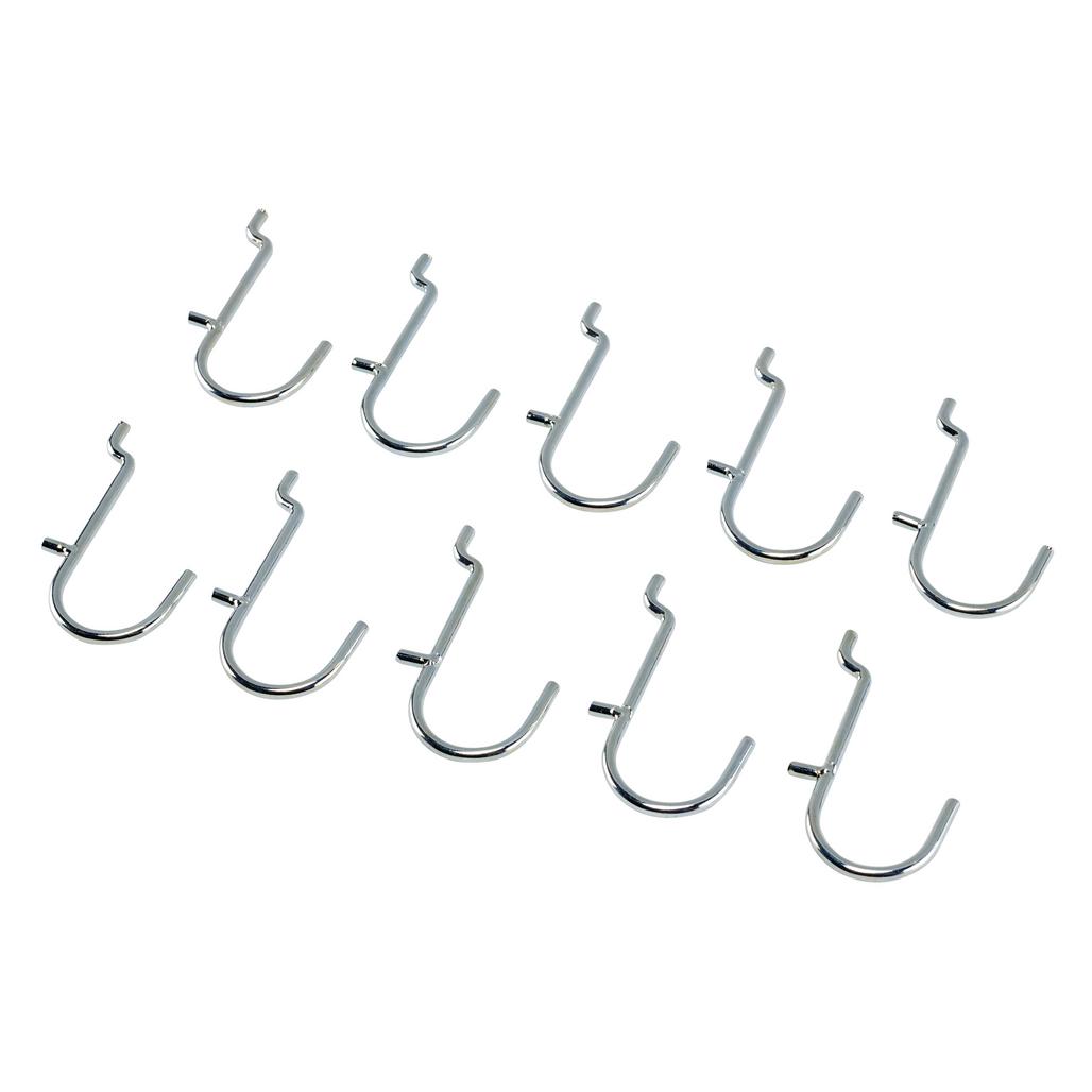 Metal J-Hooks for Back Panel/Pegboard (Pack of 10) - 10218_1.jpg