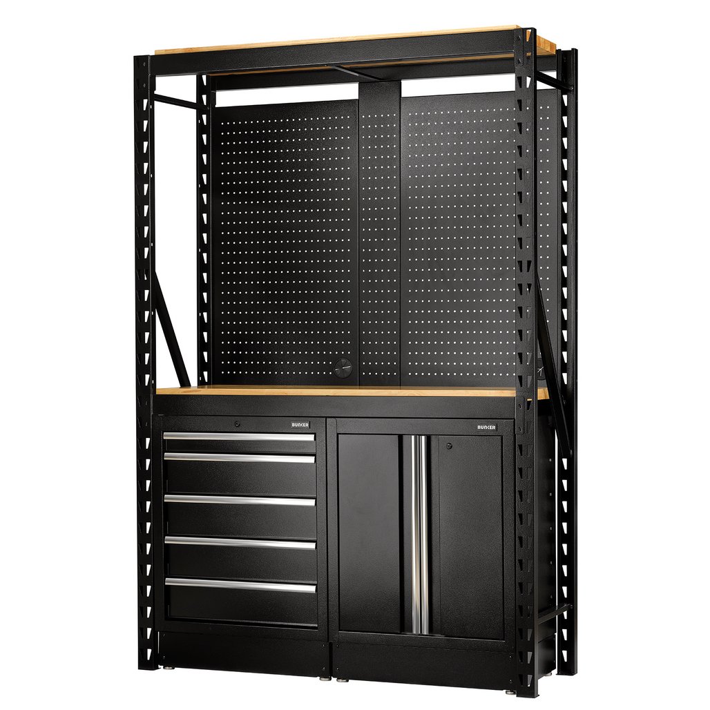 BUNKER 15 Piece Modular Storage Combo 2 Tier Racking, 1500mm - 27912_1.jpg