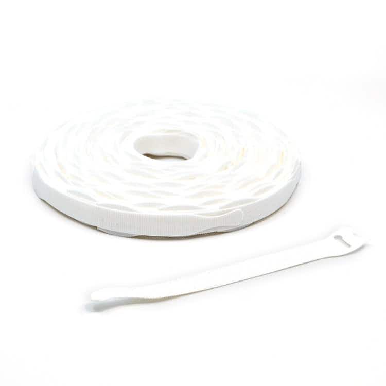 VELCRO® Brand QWIK Tie Die-Cut Straps White / Velcro Straps - Bundling Straps - Velcro Tie - Velcro Strap