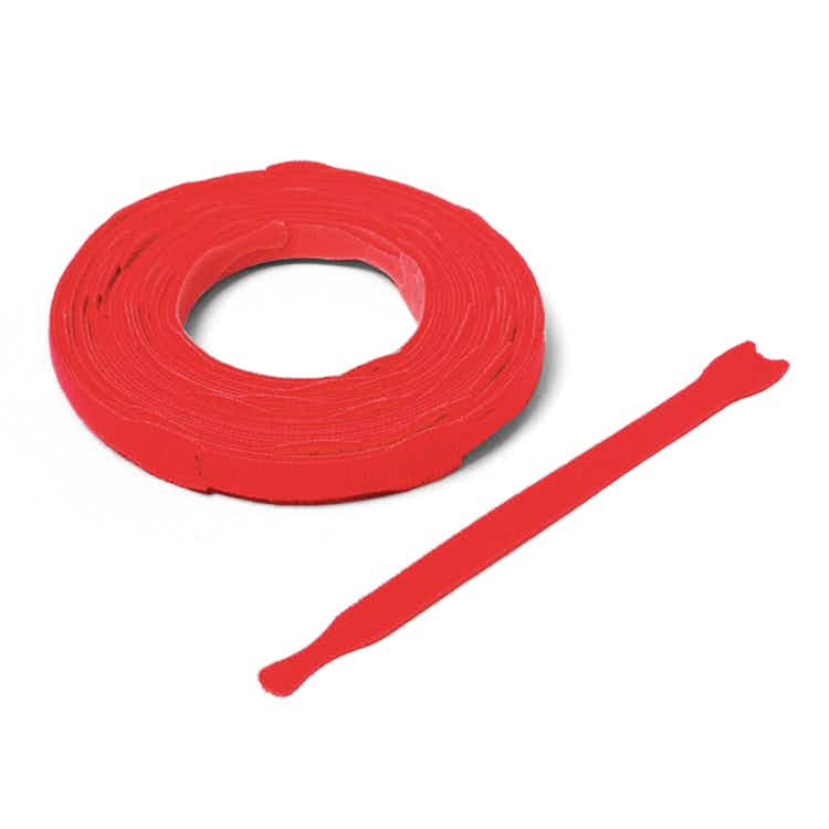 VELCRO ® Brand ONE-WRAP ® Die-Cut Straps - Red  / Velcro Straps - Bundling Straps - Velcro Tie - Velcro Strap