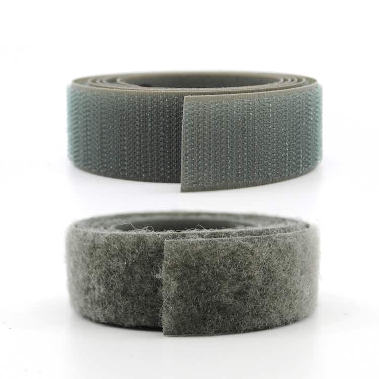 VELCRO® Brand Nylon Sew-On Tape - Mil Spec - Wolf Grey Hook and Loop / Velcro Fasteners