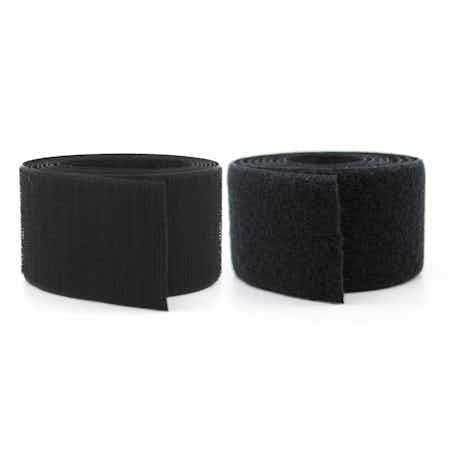 VELCRO® Brand Nylon Sew-On Tape Black Hook and Loop / Velcro Fasteners