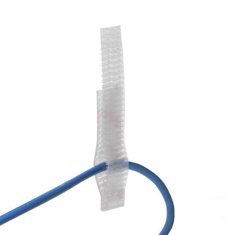 1\x27\x27 X 3\x27\x27 3M™ Clear Dual Lock™ Cable Hanger / Velcro Straps - Bundling Straps - Velcro Tie - Velcro Strap