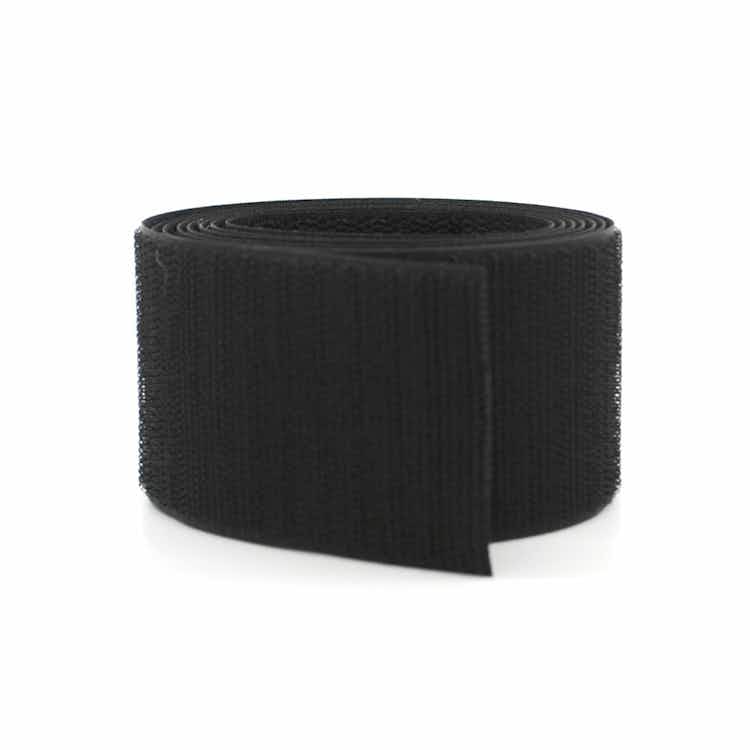VELCRO 1005-AP-PB/L Black Nylon Woven Fastening Tape, Sew-On Loop Only,  Standard Back, 1-1/2 Wide, 30' Length