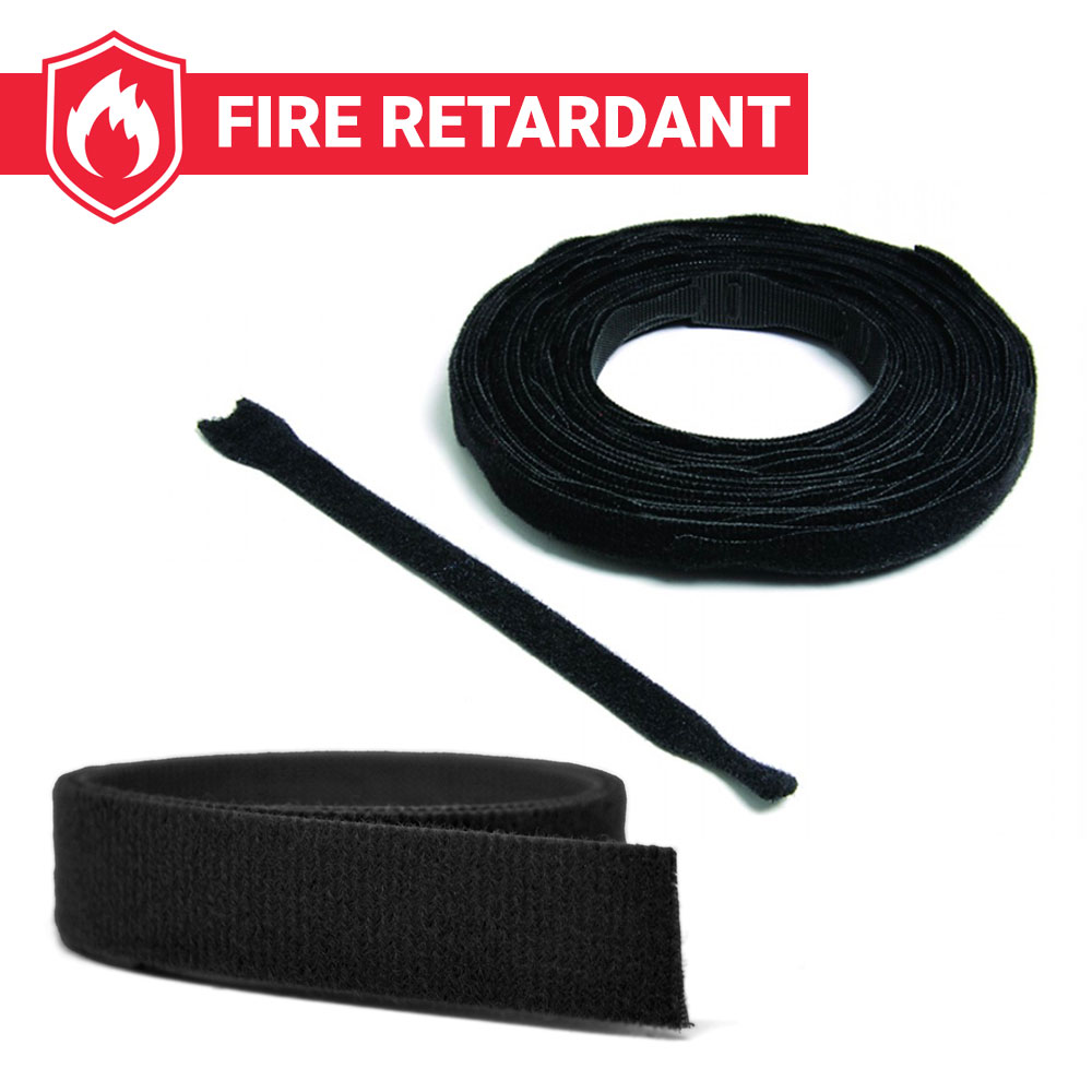 Red - Velcro® Brand One-Wrap® Straps - Flame Retardant