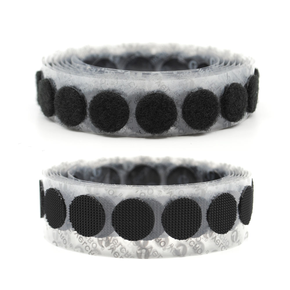 Industrial Strength Velcro ® Brand  Circles On A Roll Black / Industrial Strength Velcro - Heavy Duty Velcro - Commercial Grade Velcro