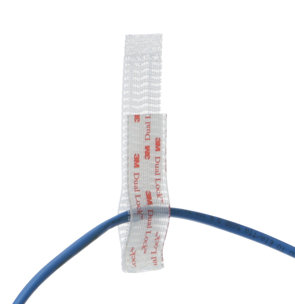1\x27\x27 X 3\x27\x27 3M™ Clear Dual Lock™ Cable Hanger / Velcro Straps - Bundling Straps - Velcro Tie - Velcro Strap