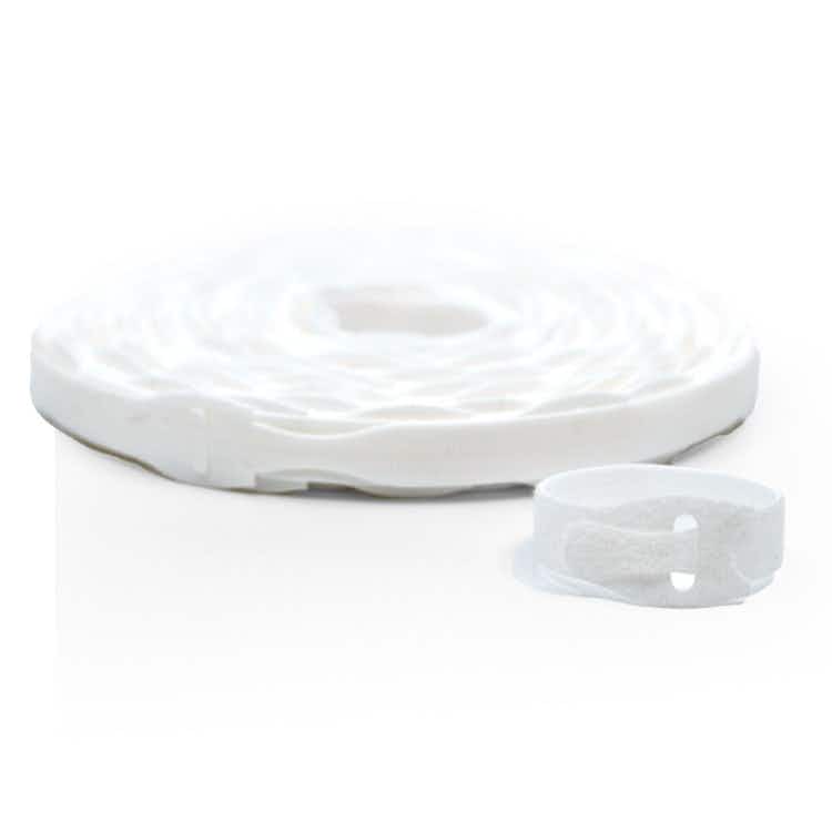 VELCRO® Brand QWIK Tie Die-Cut Straps White / Velcro Straps - Bundling Straps - Velcro Tie - Velcro Strap