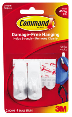 3M™ Command™ Small Hooks Pack of 2