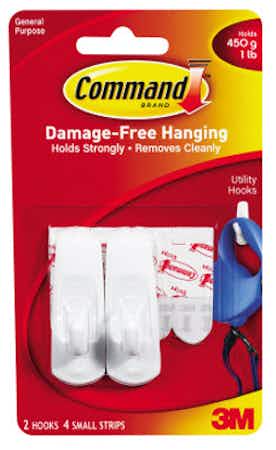 3M™ Command™ Small Hooks Pack of 2