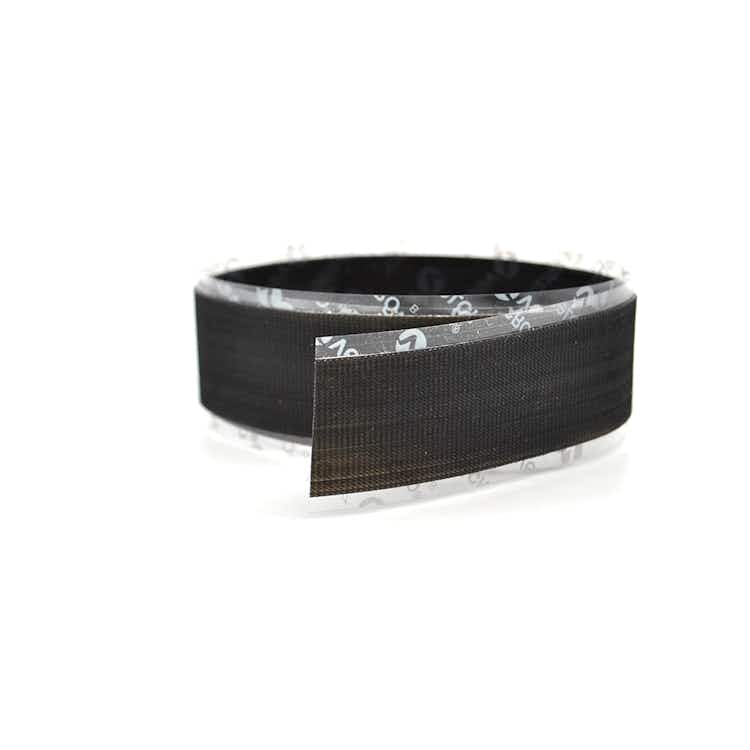 Low Profile Velcro ® Brand  Adhesive Tape On A Roll Black Hook / Thin Velcro - Low Profile Velcro