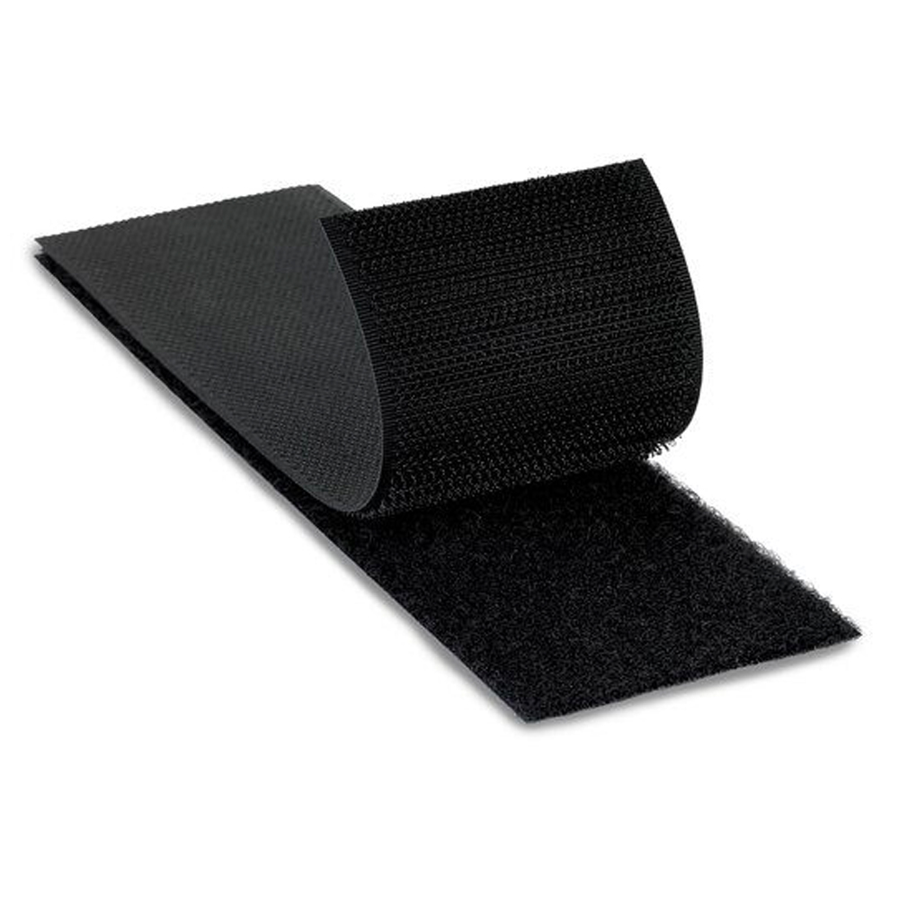 3M™ Flame Retardant Reclosable Fasteners - Plain Back - Black