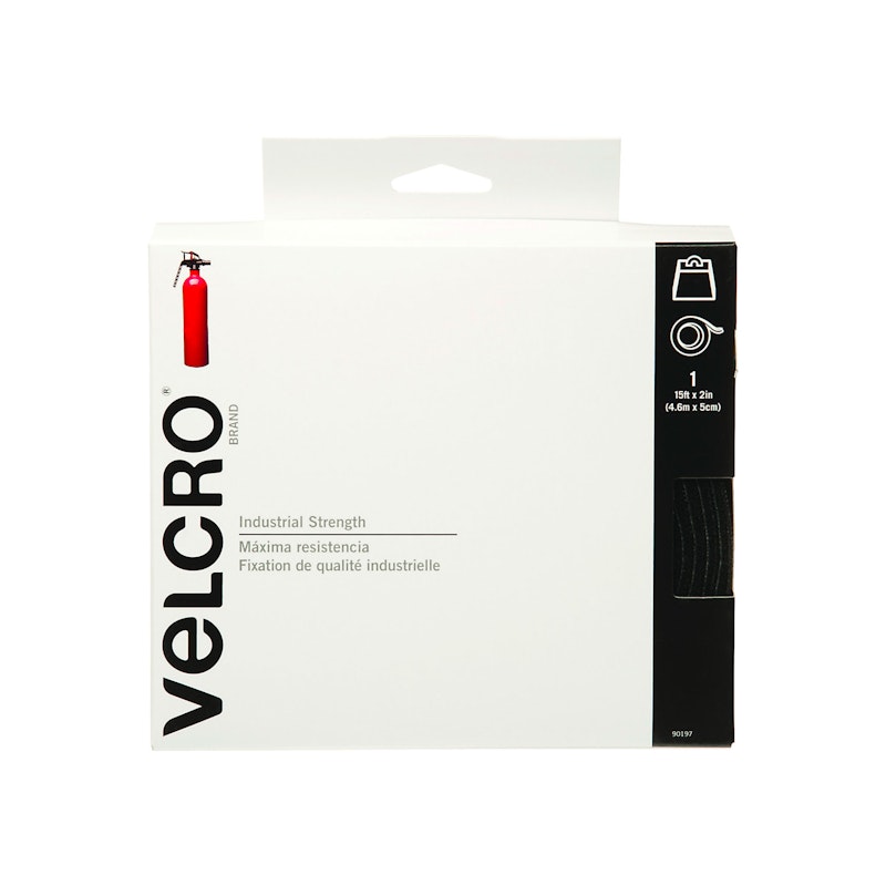 VELCRO® Brand Tape - Self-Adhesive - 4' x 2 - Black 90593
