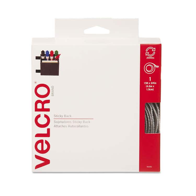 3/4\x22 x 15\x27 VELCRO® Brand Hook \x26 Loop Tape - White / Velcro Fasteners