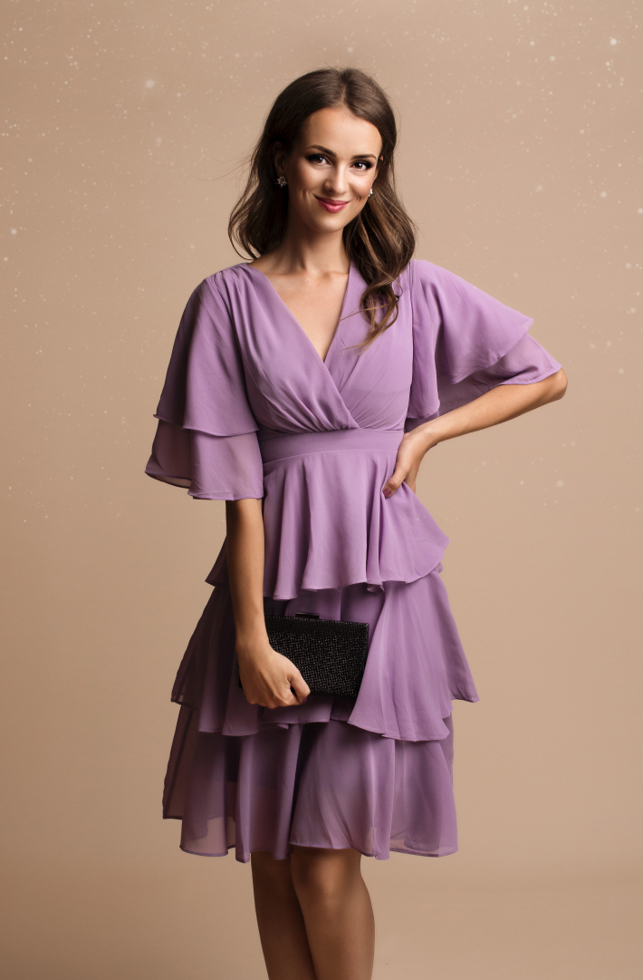 YVETTE  DRESS violet 73005-1